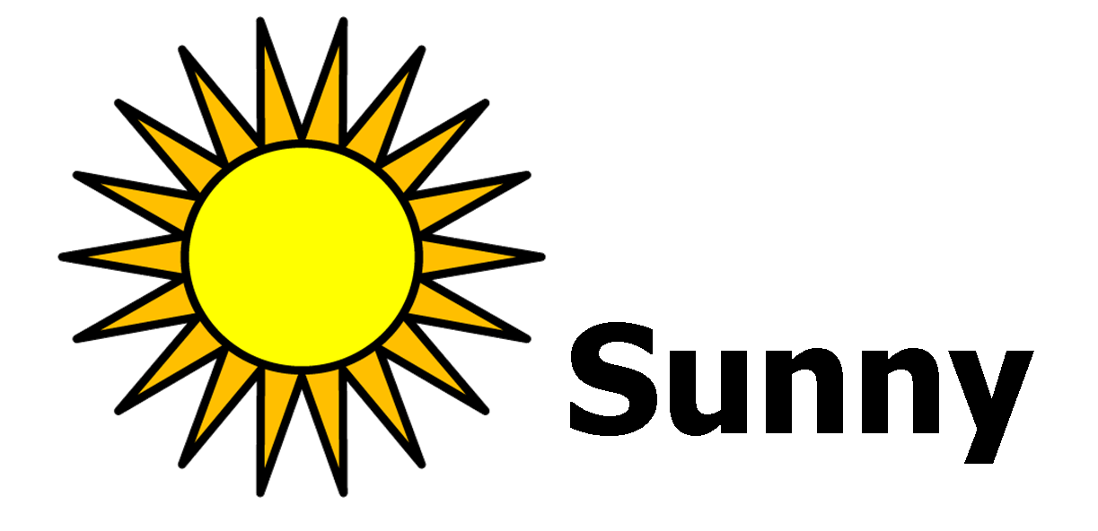 sunny clipart august weather