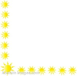 sunny clipart borders