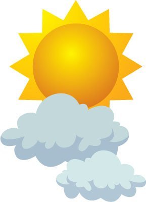 Sunny clipart chance rain, Sunny chance rain Transparent FREE for ...