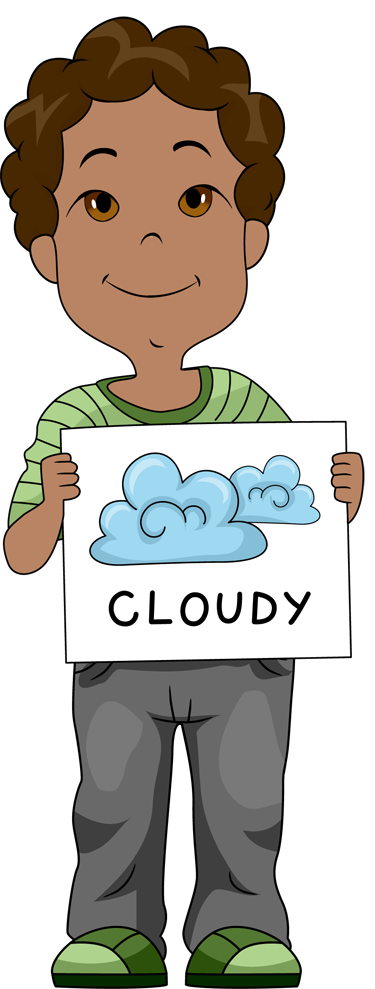 Cloudy day art for. Sunny clipart clothes