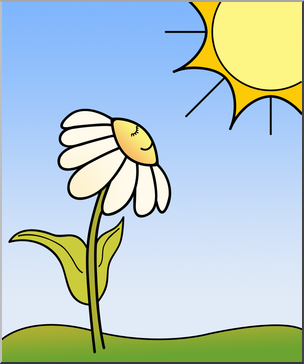 sunny clipart sun plant