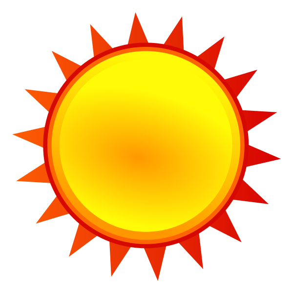 sunny clipart wether