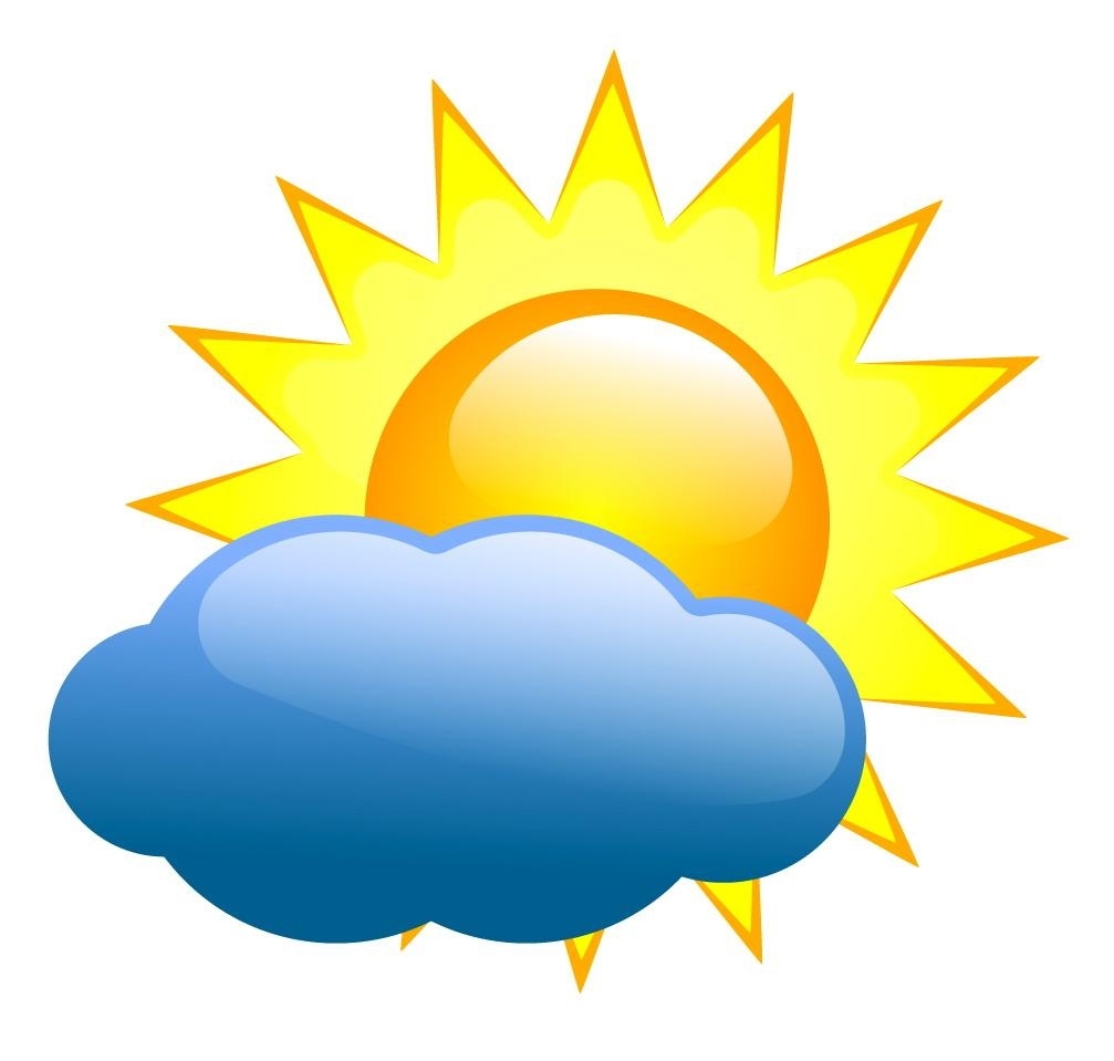 sunny clipart wether