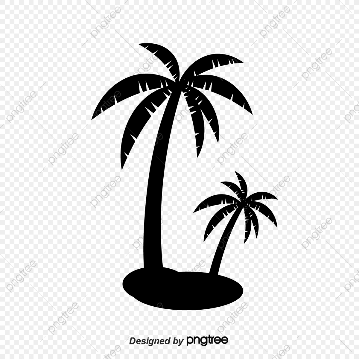 Sunset clipart coconut tree, Sunset coconut tree Transparent FREE for ...