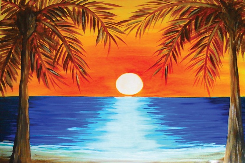 Featured image of post Easy Simple Beach Sunset Painting
