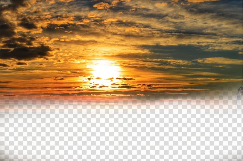 sunset clipart evening time