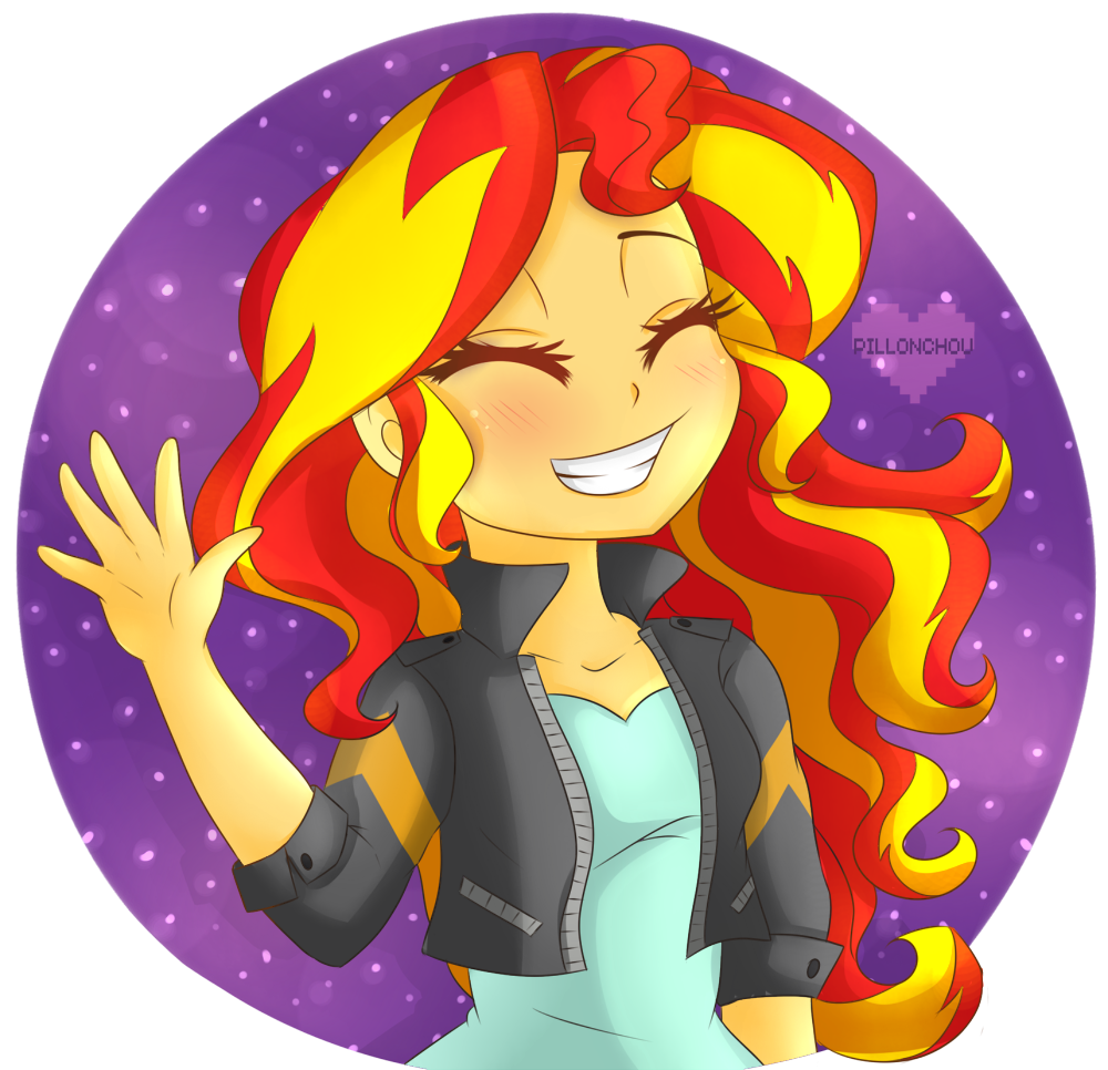 Sunset clipart glorious. Smiling by pillonchou on