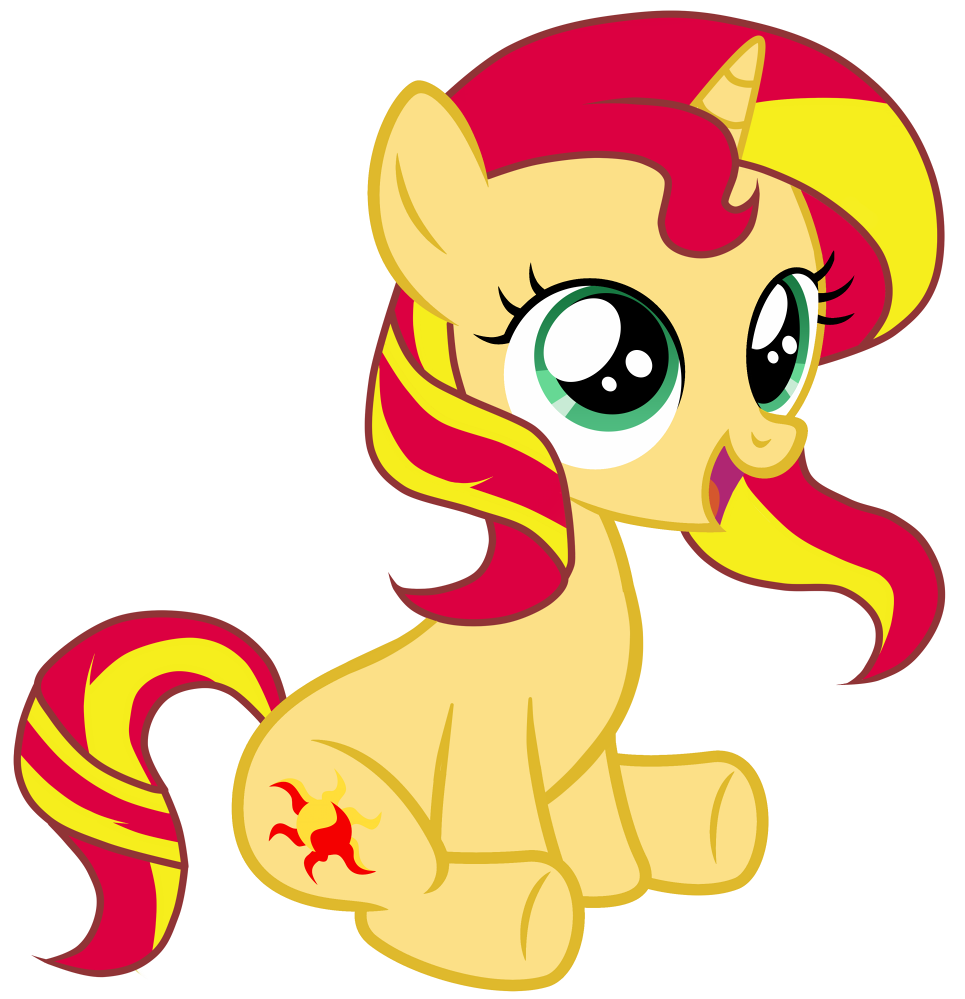 Image filly by fluttershy. Sunset clipart lake sunset