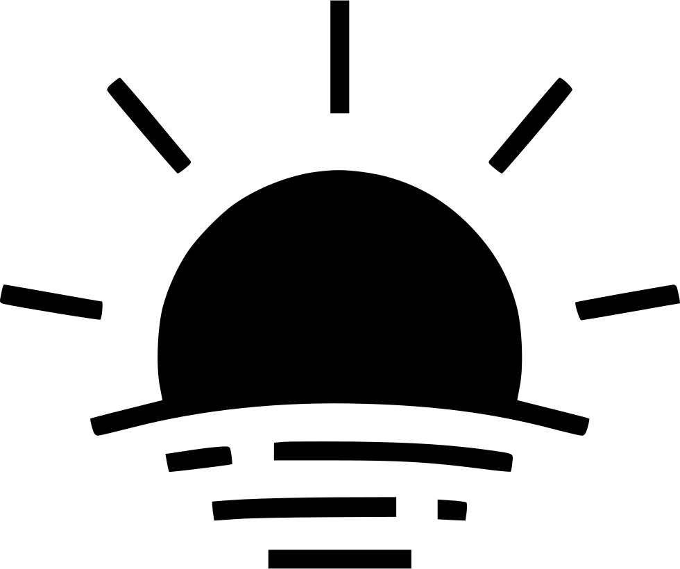 sunset clipart logo
