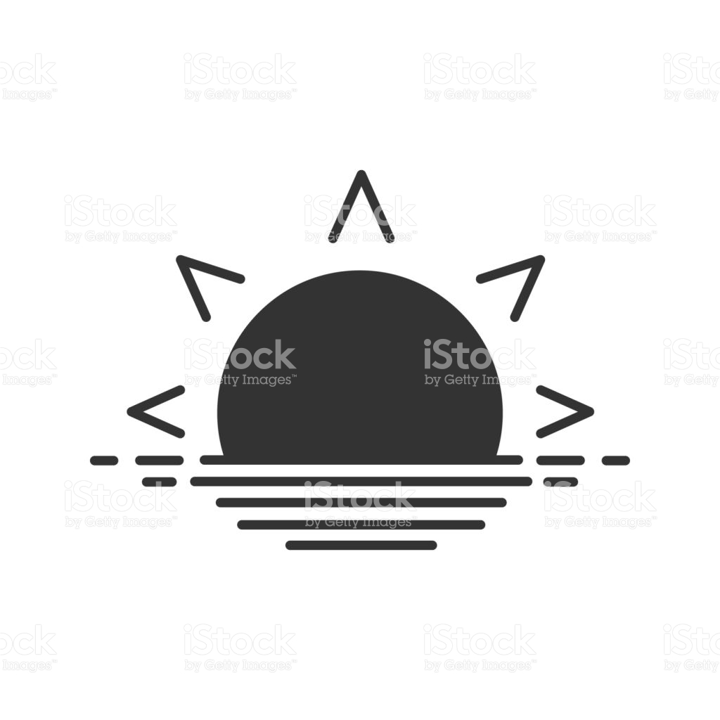 Icon free icons library. Sunset clipart rising sun