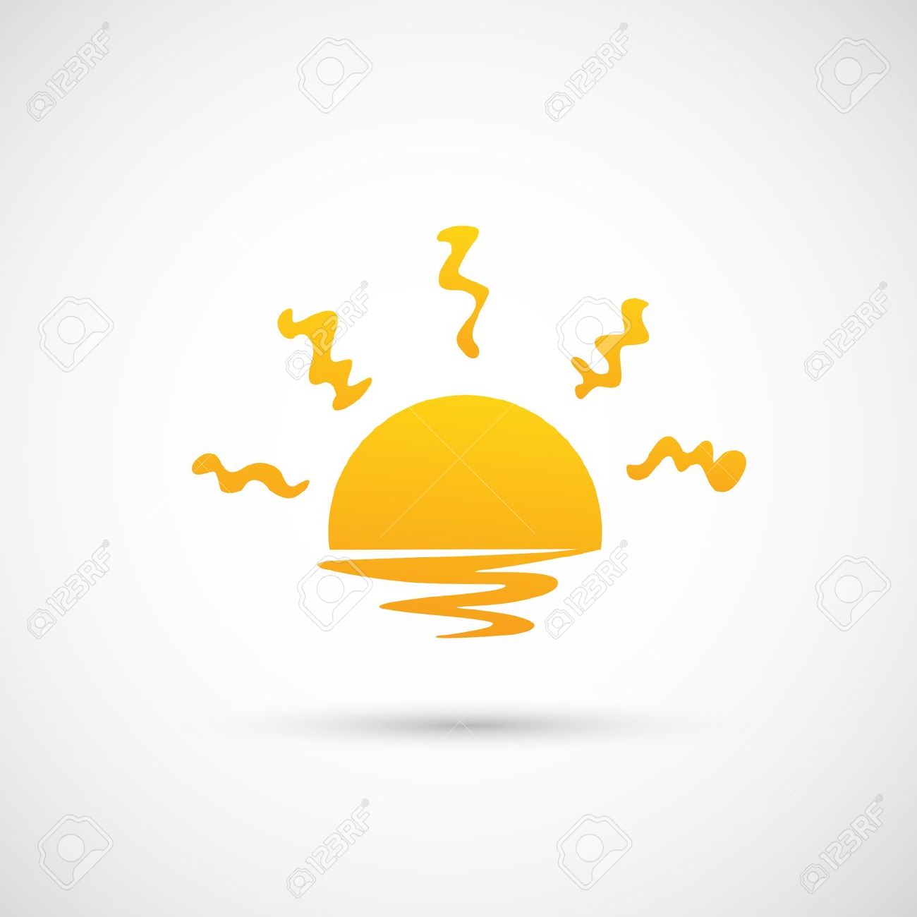 Sunset clipart rising sun. Free sunrise cliparts download