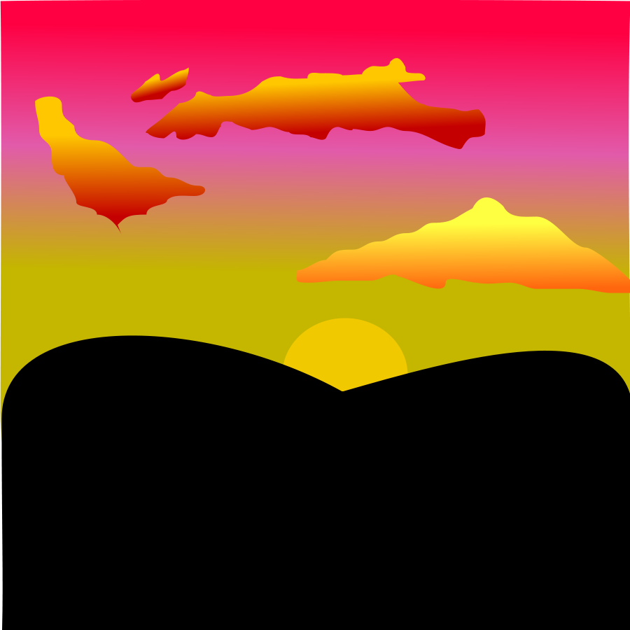 sunset clipart royalty free