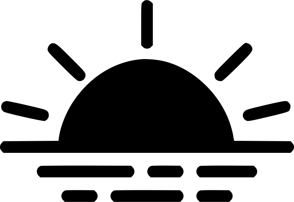 Sunset clipart sunrise service. Weather svg png icon