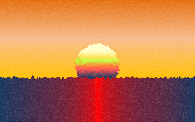 sunset clipart sunset scene