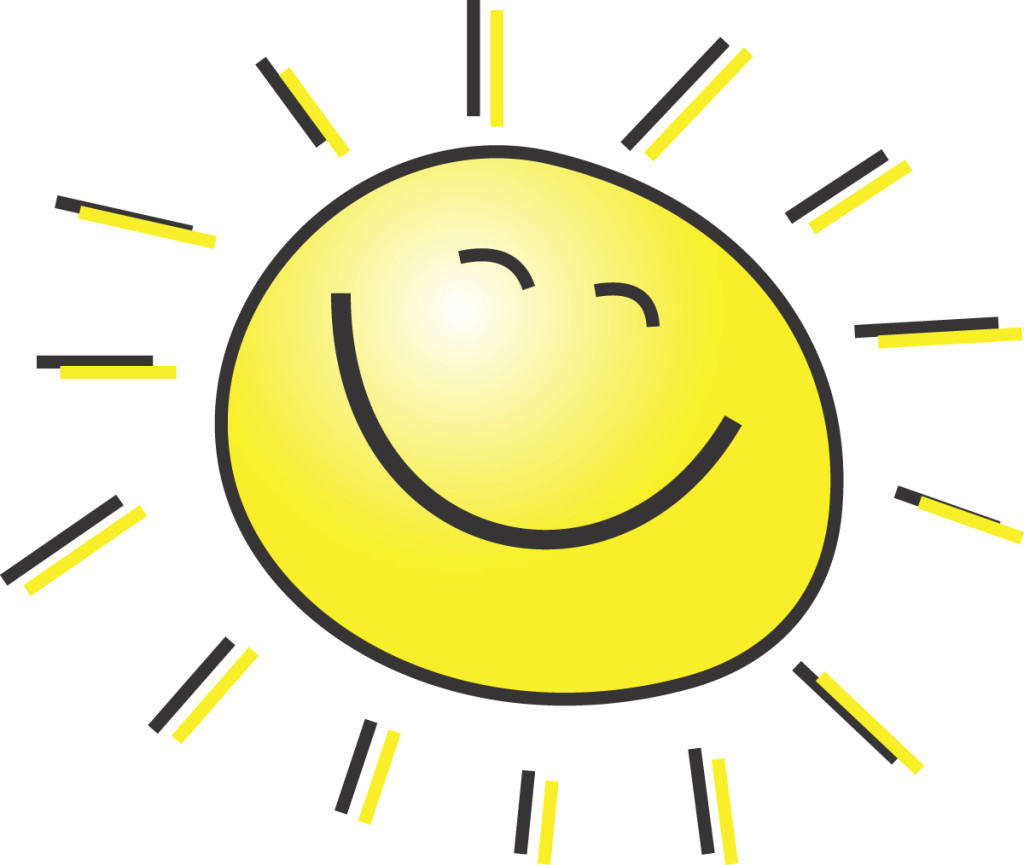 clipart sunshine yellow sunburst