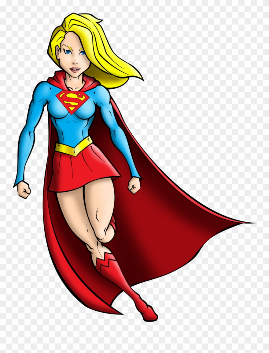 supergirl clipart animated