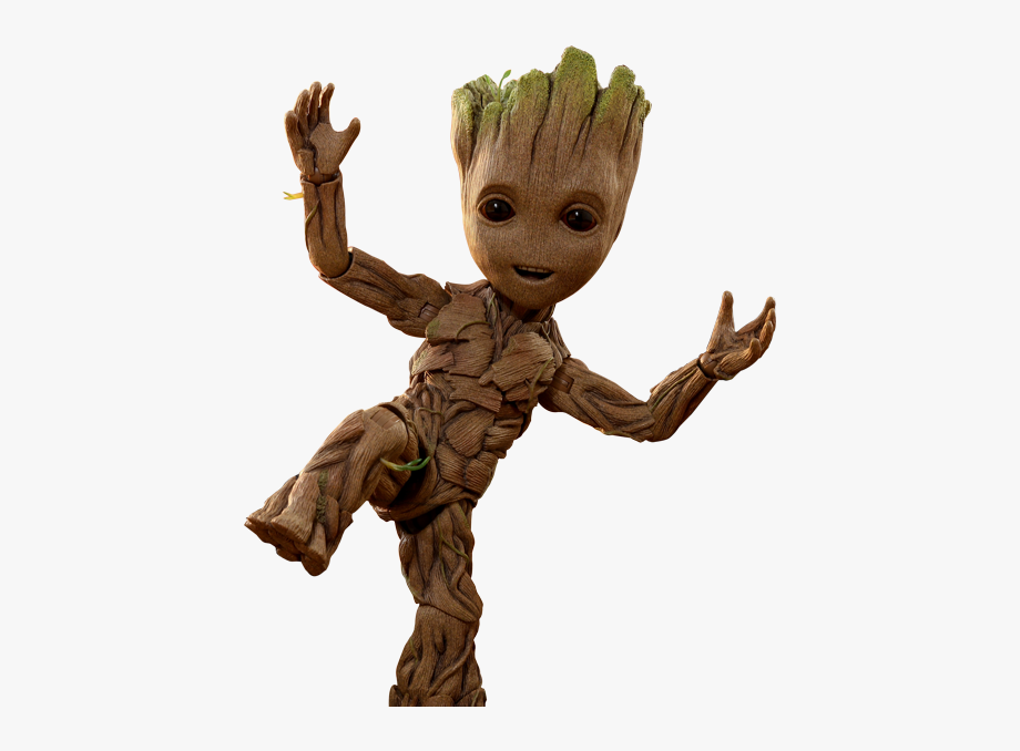 Child transparent dancing groot. Supergirl clipart brave face