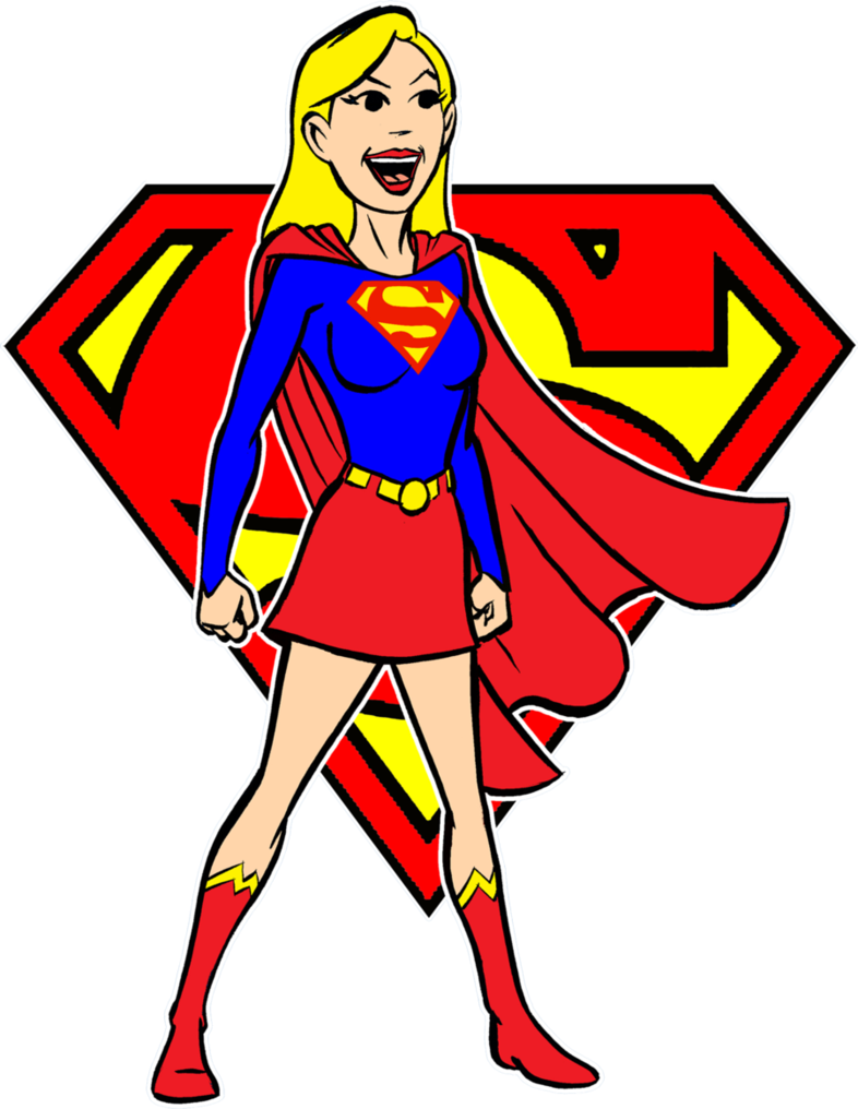 supergirl clipart comic girl