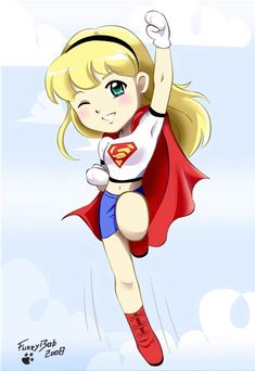 supergirl clipart cute anime