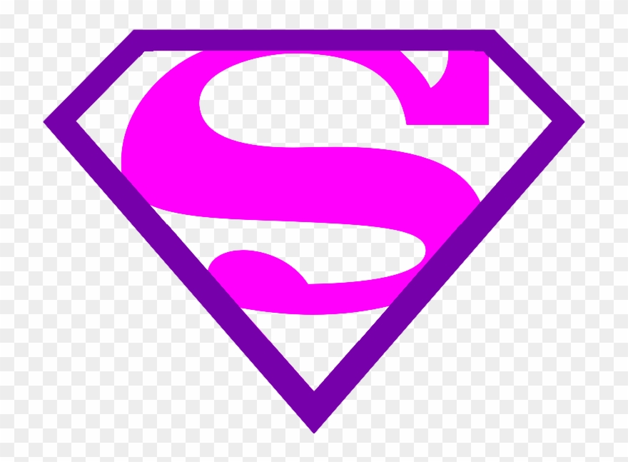 supergirl clipart emblem pink