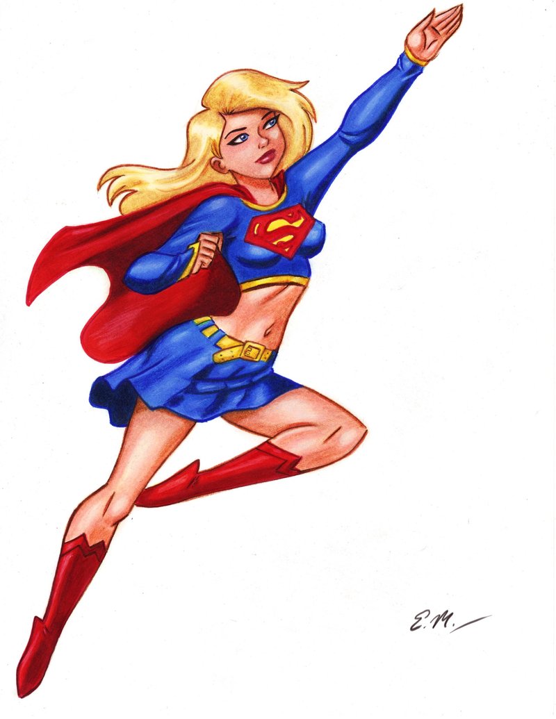 supergirl clipart flying cape