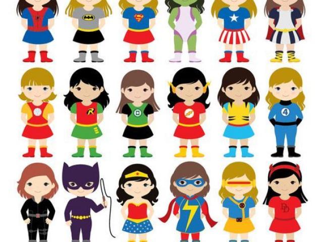 supergirl clipart girly