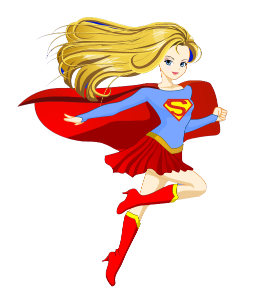 Supergirl clipart red superhero, Supergirl red superhero Transparent ...