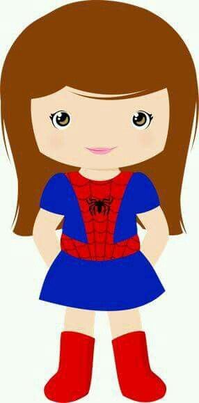supergirl clipart spider girl