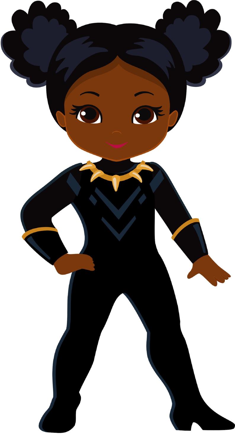 superheroes clipart black female