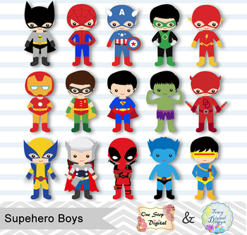 superheroes clipart boy