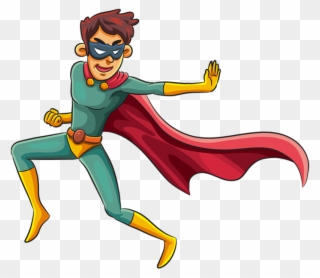 superheroes clipart fight