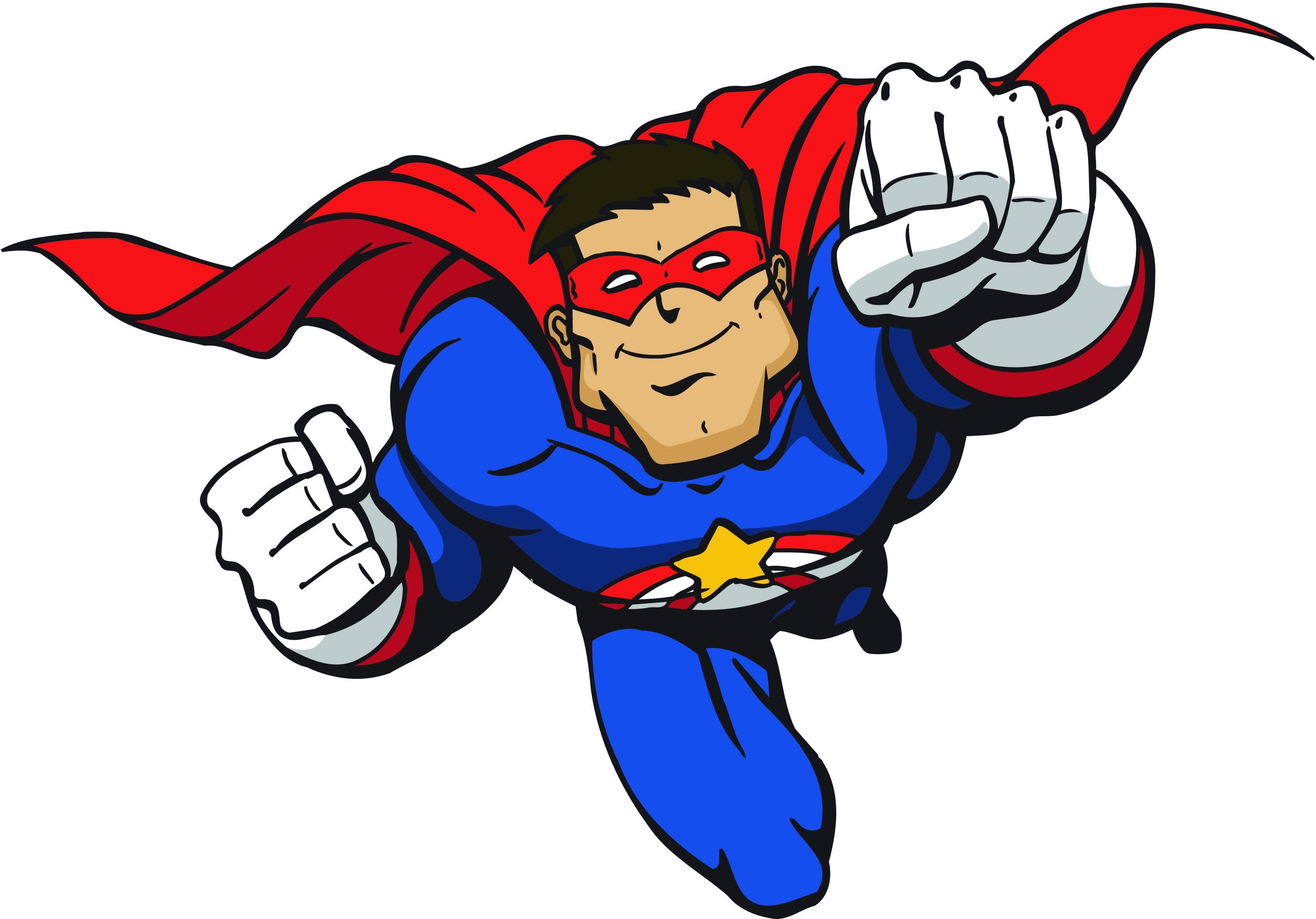 superheroes clipart strong superhero