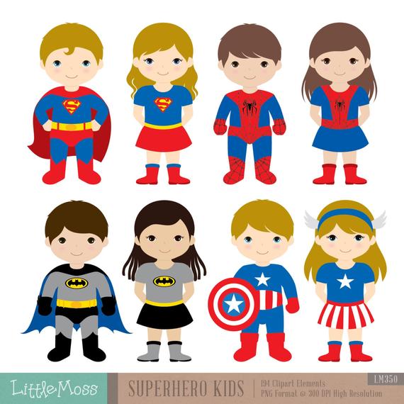 Superheroes clipart toddler superhero.  kids costumes super