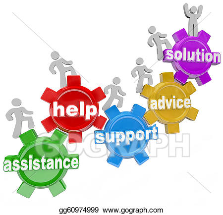 Support clipart other. Stock illustration people on