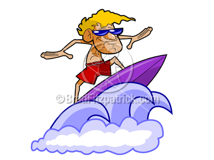 surfing clipart animated