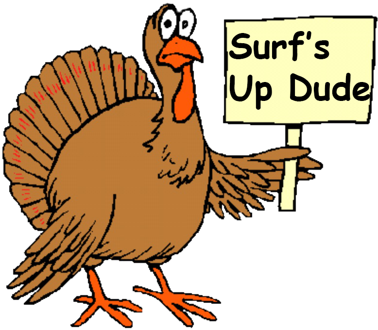 Thanksgiving day surf report. Surfing clipart beach shore