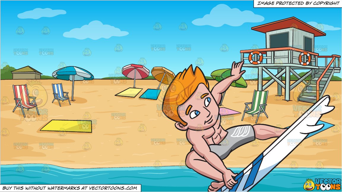 A guy in surf. Surfing clipart beach shore
