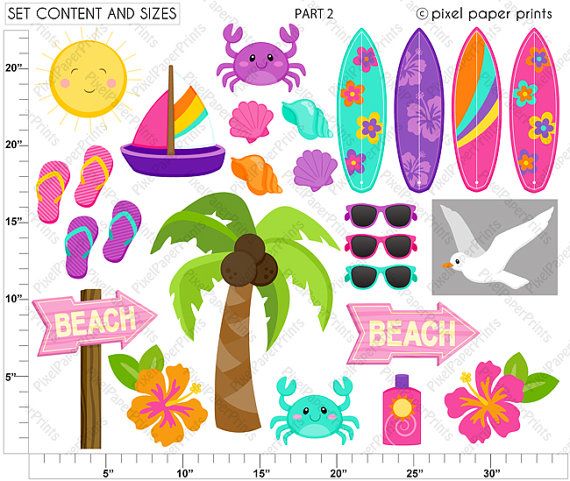 surfing clipart beach thing