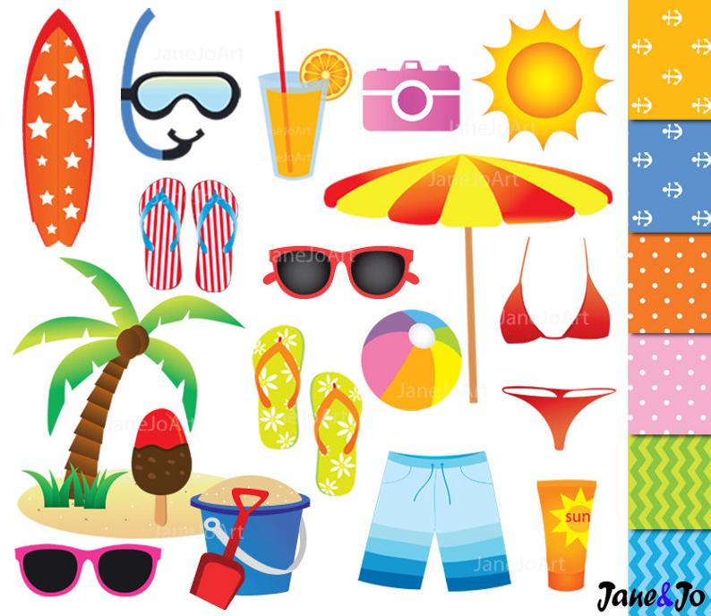 surfing clipart beach thing