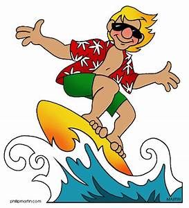 surfing clipart surfer cartoon