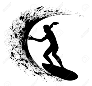 surfing clipart vector