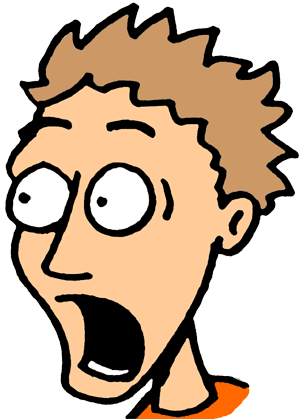 Free cliparts download clip. Surprise clipart frightened person