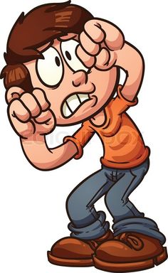Picture . Surprise clipart frightened person