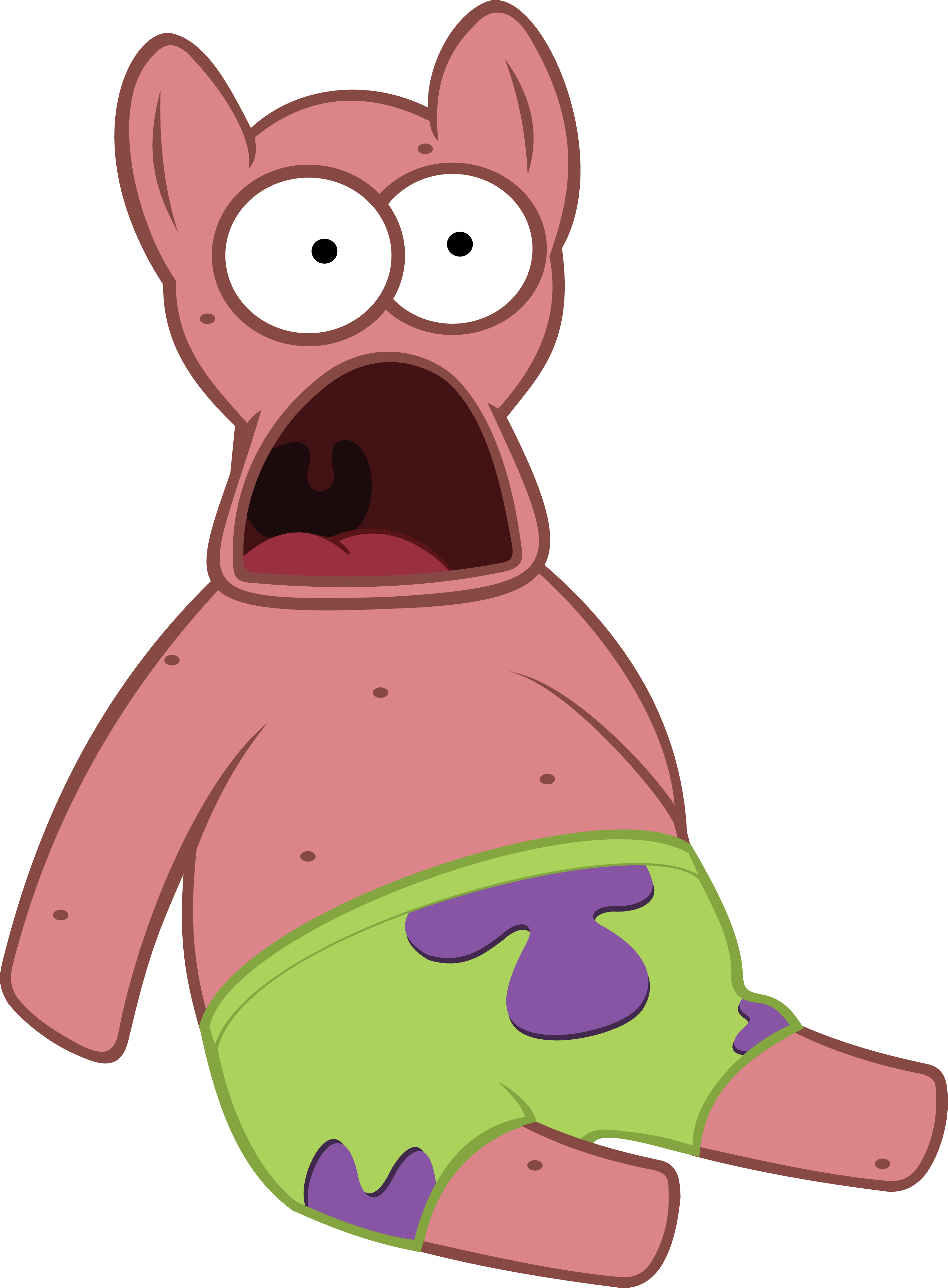 Surprise clipart horrified. Image surprised patrick know