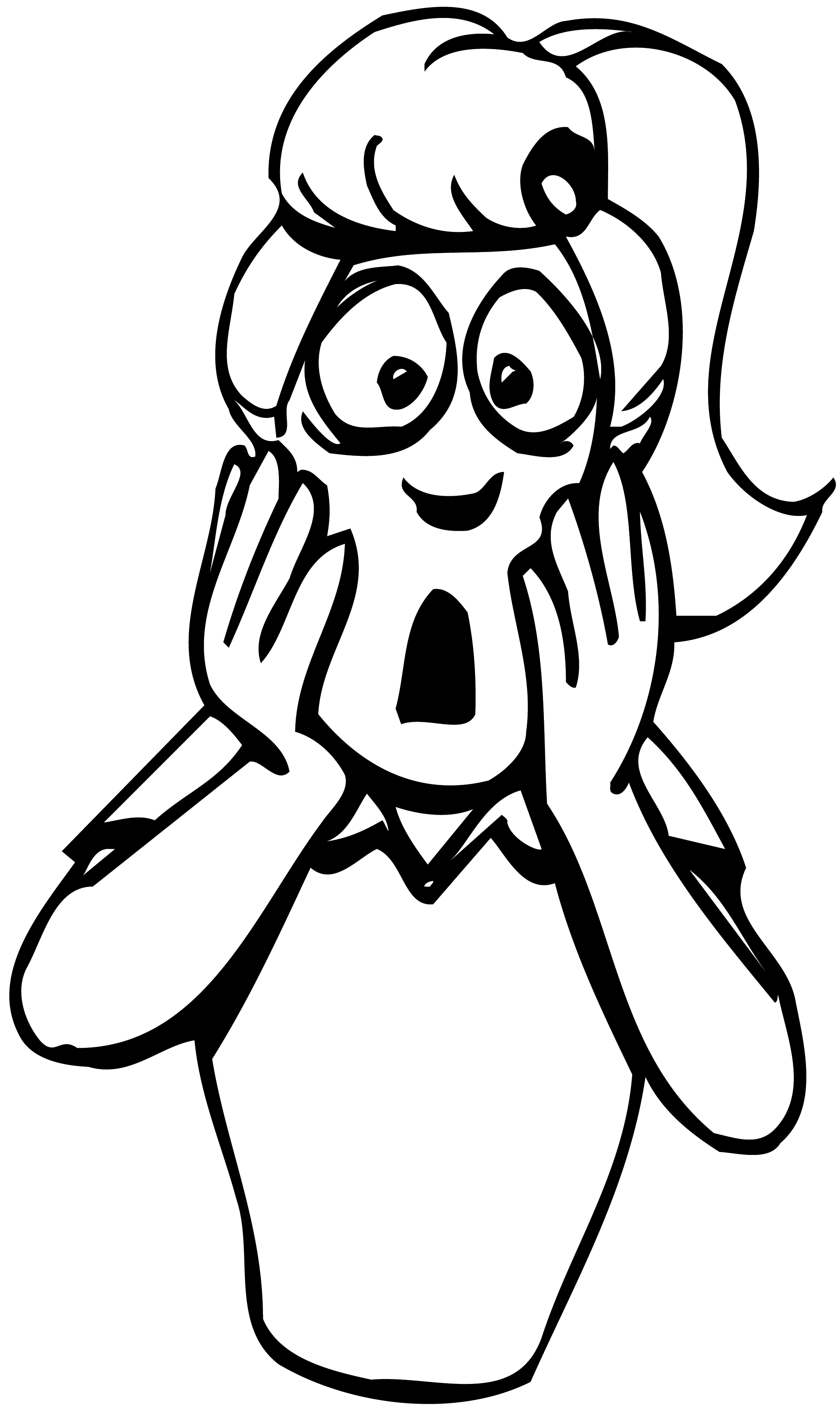 Scared face oh no. Surprise clipart horrified