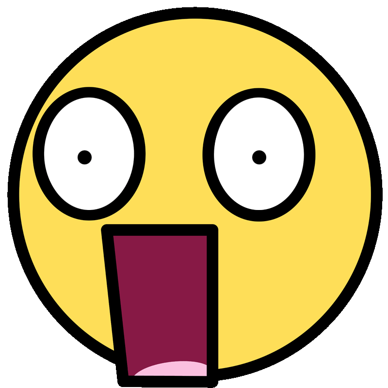 Png hd shocked transparent. Wow clipart surprised face