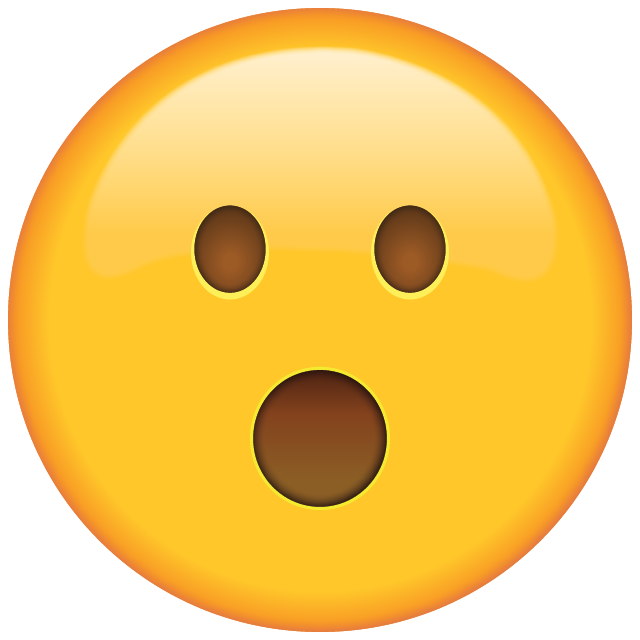 surprise clipart surprised emoticon