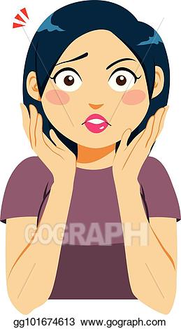 surprise clipart surprised lady