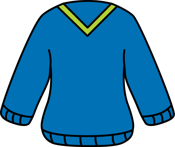 jersey clipart blue sweater