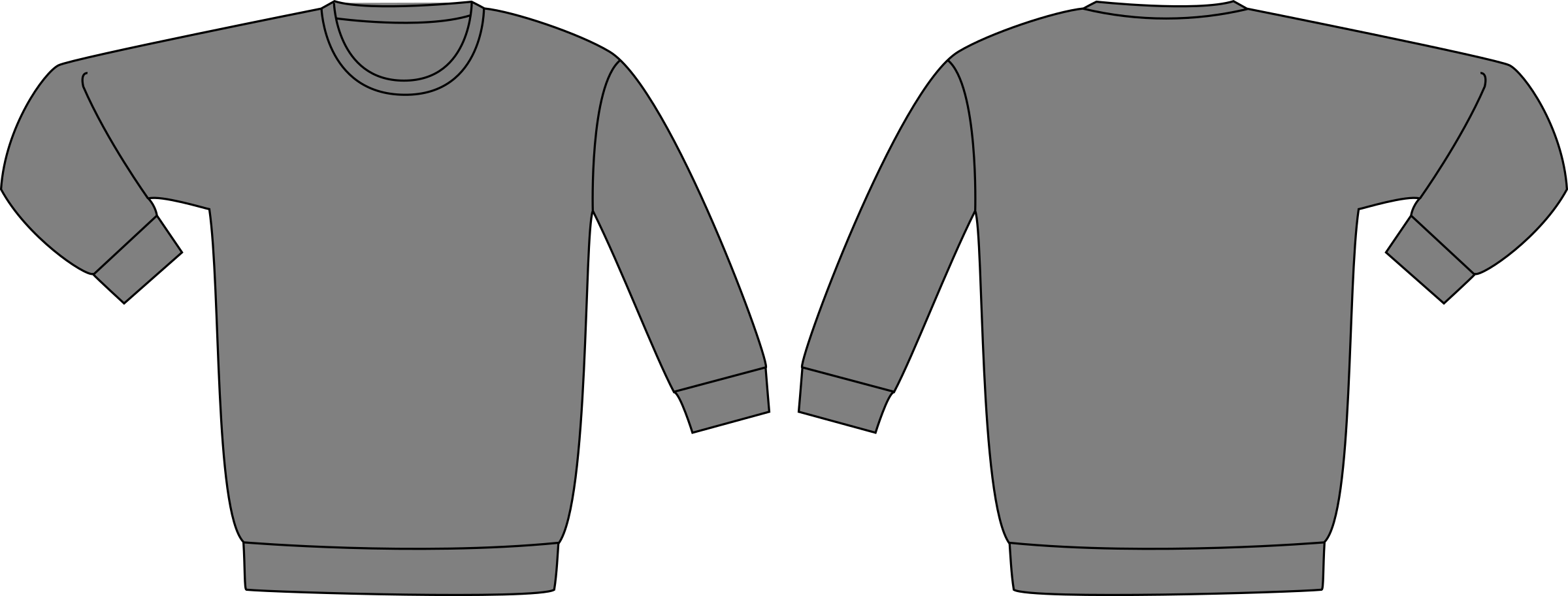 Crew Neck Template Png